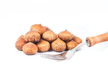 Chestnuts food from rain forest