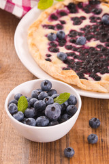 Blueberry tart.