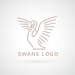 Obraz premium swan_logo_sign_emblem-10