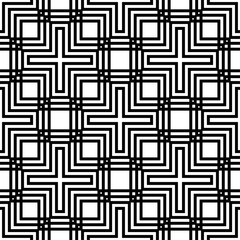 White and black geometric seamless pattern