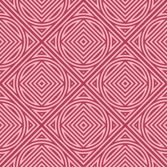 Obraz premium Red geometric print. Seamless pattern