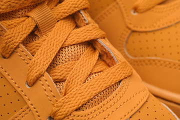 Sport shoes closeup