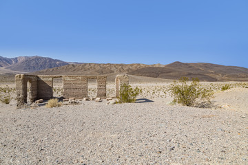 Abandoned ruins of Ashford Mills in Death Valley, California