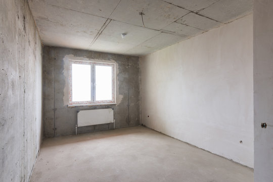 Room in new building without renovation, general plan