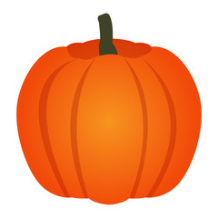 Isolated pumpkin icon on a white background, vector illustration