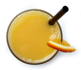 Glass of orange juice