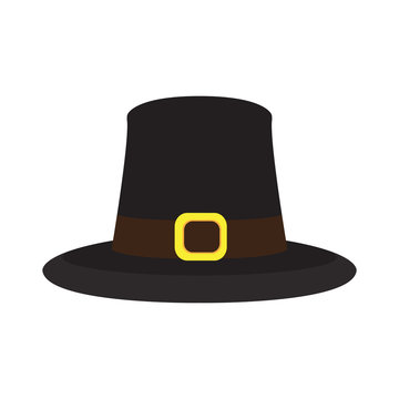Isolated pilgrim hat on a white background, Thanksgiving day vector illustration