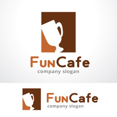 Cafe Logo Template Design Vector, Emblem, Design Concept, Creative Symbol, Icon