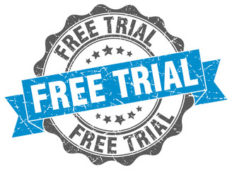 free trial stamp. sign. seal