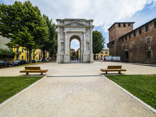 Fototapeta na wymiar Italien, Venetien, Provinz Verona, Verona, Piazzetta Castelvecchio