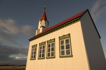 Remote church in southern Iceland