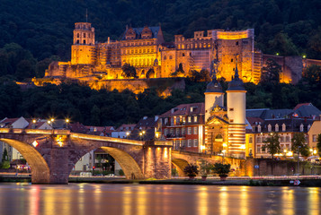 View to castle, Heidelberg, Germany