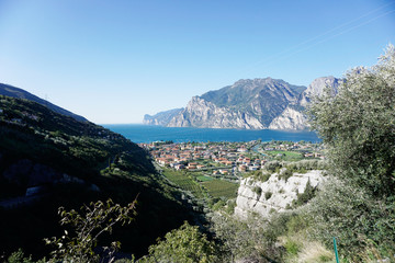 Verschiedene Ansichten von dem Gardasee in Italien