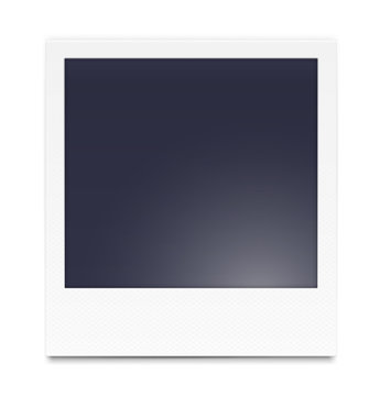 Photo frame isolated on white background. Vector illustration