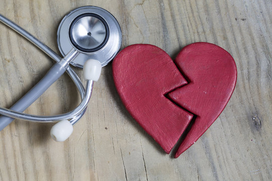 Broken Heart with a Stethoscope
