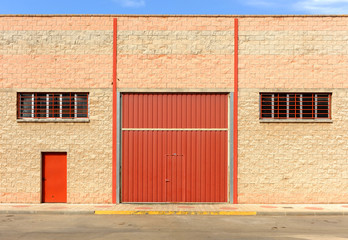 Obraz na płótnie Canvas Closed warehouse