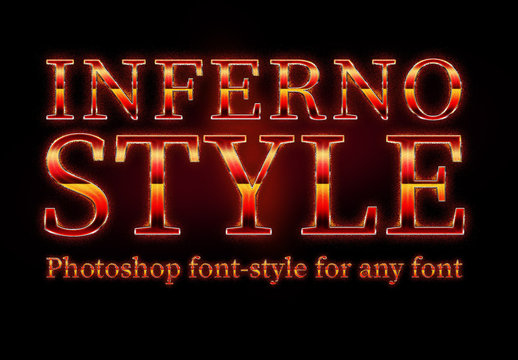 Fiery Inferno Text Style