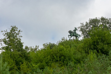 Obraz na płótnie Canvas Monument to Salavat Yulaev in Ufa