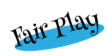 Fair Play rubber stamp. Grunge design with dust scratches. Effects can be easily removed for a clean, crisp look. Color is easily changed.