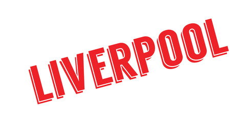 Liverpool rubber stamp. Grunge design with dust scratches. Effects can be easily removed for a clean, crisp look. Color is easily changed.