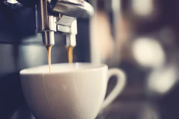 Türaufkleber Espresso machine making fresh coffee © Mariusz Blach