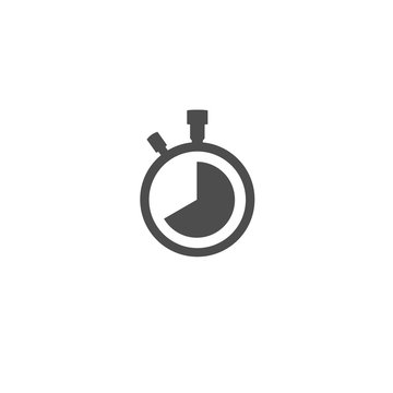 Stopwatch, time pressure icon isolated on white background. Vector illustration.