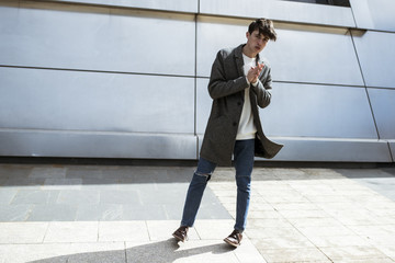 Casual businessman around the city