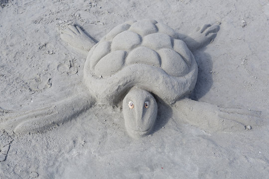 Sand Sculptures From The Beach