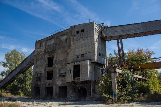 Abandoned factory of reinforced concrete