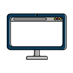 computer display isolated icon