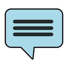 speech bubble isolated icon