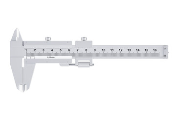 Vernier caliper, 3D rendering