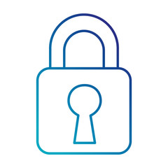 safe padlock isolated icon