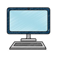 computer desktop isolated icon