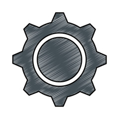 gears machine isolated icon