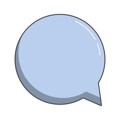 speech bubble icon over white background vector illustration