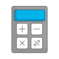 calculator icon over white background vector illustration