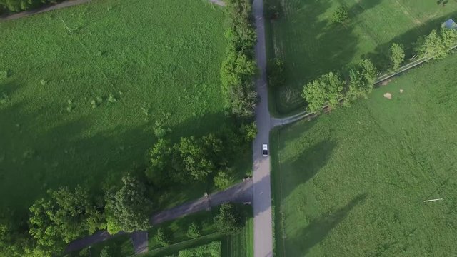 Country Hills Truck Aerial Drone Footage