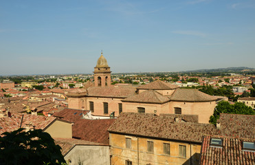 blick über Santarcangelo di Romagna 