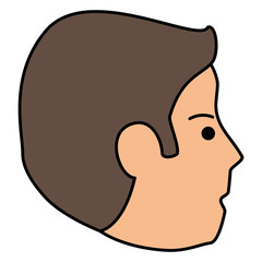 young man head avatar character