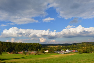 Fototapeta na wymiar Gemeinde Aglasterhausen im Neckar-Odenwald-Kreis 