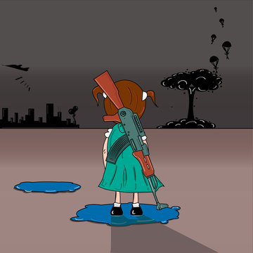 Ni&ntilde;a Inocente en la Guerra