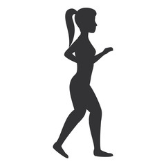 Fototapeta na wymiar Athlete woman doing exercise