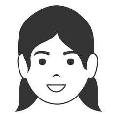 beautiful woman head avatar character