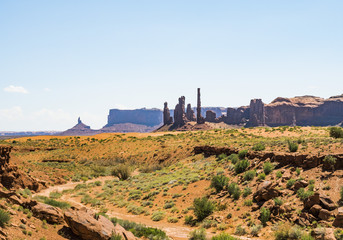 Three Sisters, Monument Valley - Arizona, AZ, USA