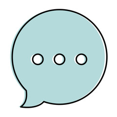 speech bubble isolated icon