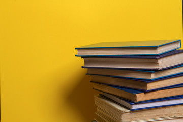 stack of Old books isolated