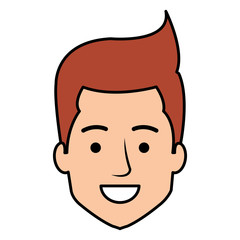 young man head avatar character