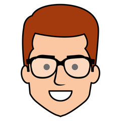 young man head avatar character