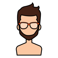 young man shirtless avatar character